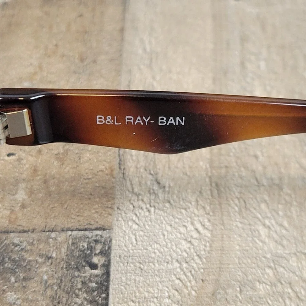 Vintage B&L Ray Ban Sleek Tortoise G15 Outsider Sport Round Sunglasses‎ W2755